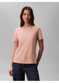 Calvin Klein Jeans bavlnené tenšie tričko oranžové