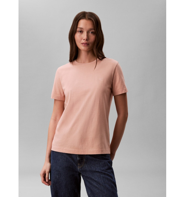 Calvin Klein Jeans bavlnené tenšie tričko oranžové Calvin Klein Jeans bavlnené tenšie tričko oranžové