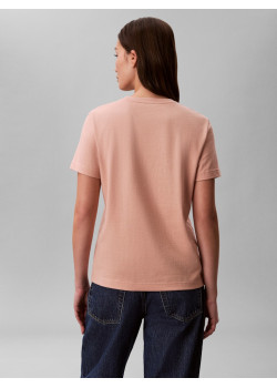 Calvin Klein Jeans bavlnené tenšie tričko oranžové