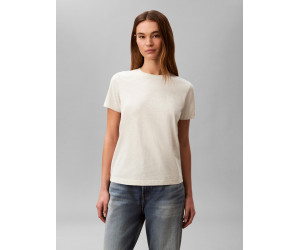 Calvin Klein Jeans bavlnené tenšie tričko béžové