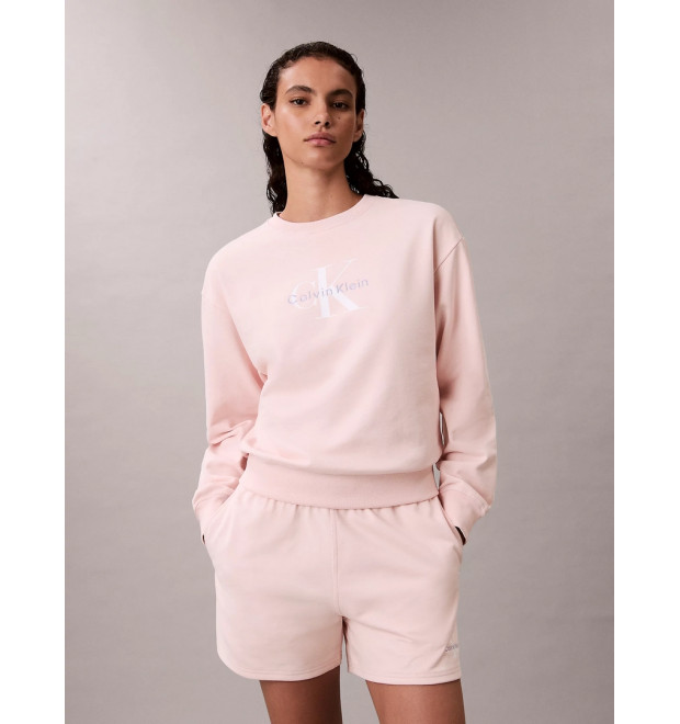 Calvin Klein Jeans French Terry dámska mikina ružová Calvin Klein Jeans French Terry dámska mikina ružová
