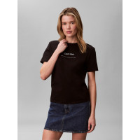Calvin Klein tričko minimalistické logo čierne Calvin Klein tričko minimalistické logo čierne