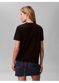 Calvin Klein tričko minimalistické logo čierne