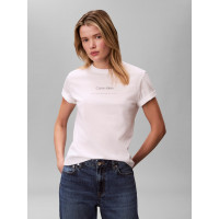 Calvin Klein tričko minimalistické logo biele