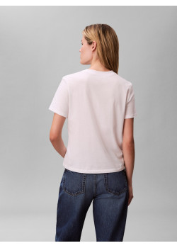 Calvin Klein tričko minimalistické logo biele