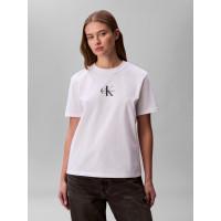 Calvin Klein Jeans bavlnené tričko biele