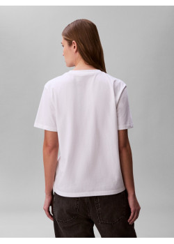 Calvin Klein Jeans bavlnené tričko biele