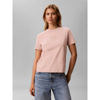 Calvin Klein tričko s metalickou potlačou oranžové Calvin Klein tričko s metalickou potlačou oranžové