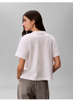 Calvin Klein tričko Graphic Logo rozostrené biele