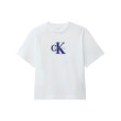 Calvin Klein tričko Graphic Logo rozostrené biele