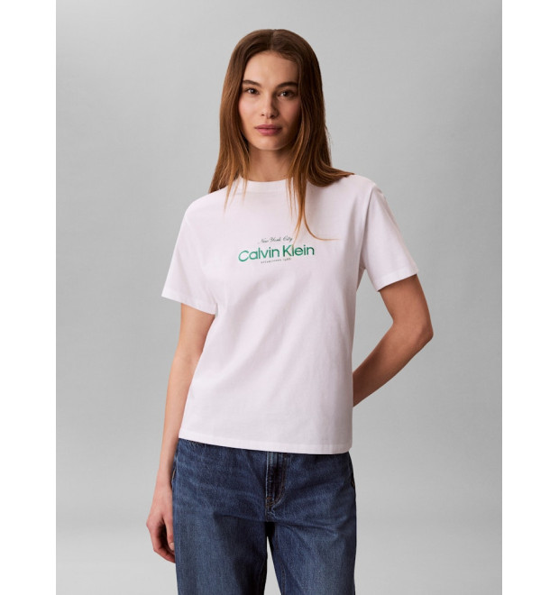 Calvin Klein tričko NYC Logo biele
