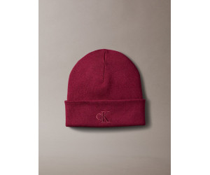 Calvin Klein zimná čiapka s logom červená