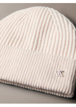 Calvin Klein dámska vlnená Beanie čiapka ružová