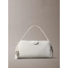 Calvin Klein kabelka Emblem Trio camera biela
