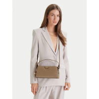 Calvin Klein kabelka Emblem Trio camera hnedá