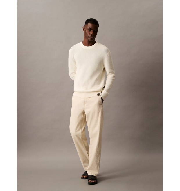 Calvin Klein Jeans pánske bavlnené nohavice žlté Calvin Klein Jeans pánske bavlnené nohavice žlté