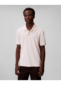 Calvin Klein pánske polo tričko béžové