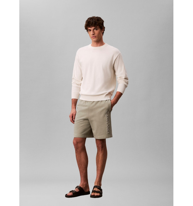 Calvin Klein kraťasy s logom béžové Calvin Klein kraťasy s logom béžové