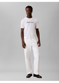 Calvin Klein pánske tričko Reg biele