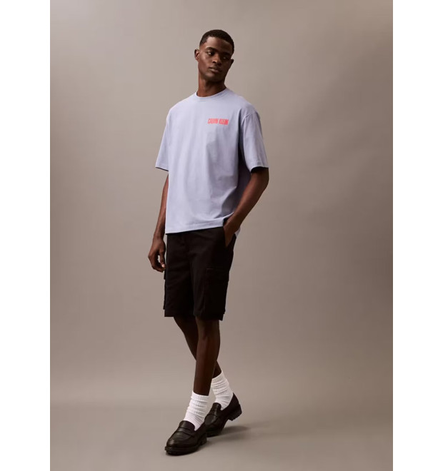 Calvin Klein Jeans pánske tričko s grafikou modré Calvin Klein Jeans pánske tričko s grafikou modré