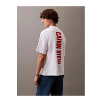 Calvin Klein Jeans pánske tričko s veľkým logom na chrbáte biele Calvin Klein Jeans pánske tričko s veľkým logom na chrbáte biele