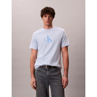 Calvin Klein Jeans bavlnené tričko s logom červené