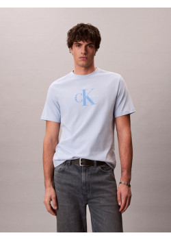 Calvin Klein Jeans bavlnené tričko s logom červené