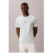 Calvin Klein tričko Monogram Logo zelené