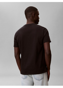 Calvin Klein tričko Monogram Logo čierne