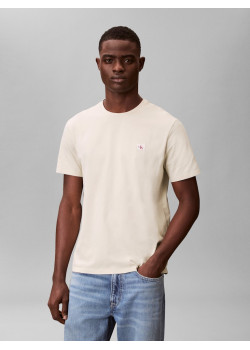 Calvin Klein Jeans tričko s monogramom béžové