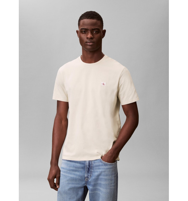 Calvin Klein Jeans tričko s monogramom béžové