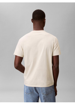 Calvin Klein Jeans tričko s monogramom béžové
