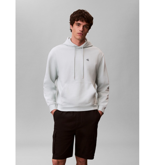 Calvin Klein mikina Terry Monogram zelená Calvin Klein mikina Terry Monogram zelená