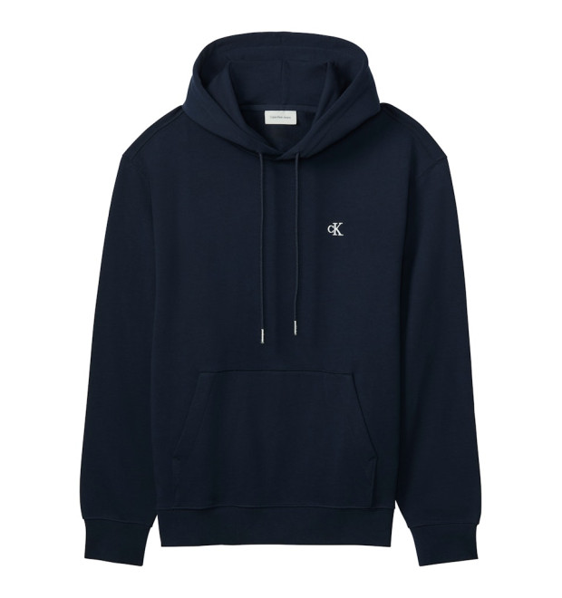 Calvin Klein mikina Terry Monogram modrá