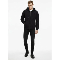 Calvin Klein Jeans pánska oversized mikina na zips čierna Calvin Klein Jeans pánska oversized mikina na zips čierna