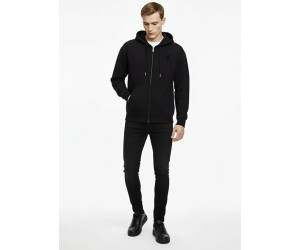 Calvin Klein Jeans pánska oversized mikina na zips čierna