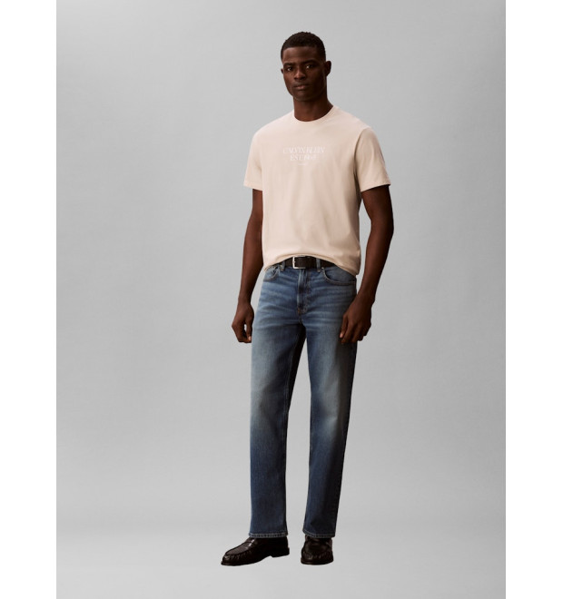 Calvin Klein Jeans tričko s potlačou béžové