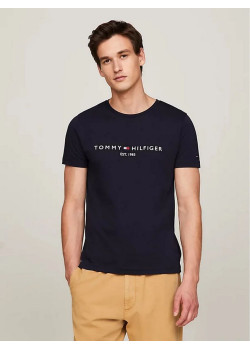 Tommy Hilfiger Core Logo Tee tričko modré
