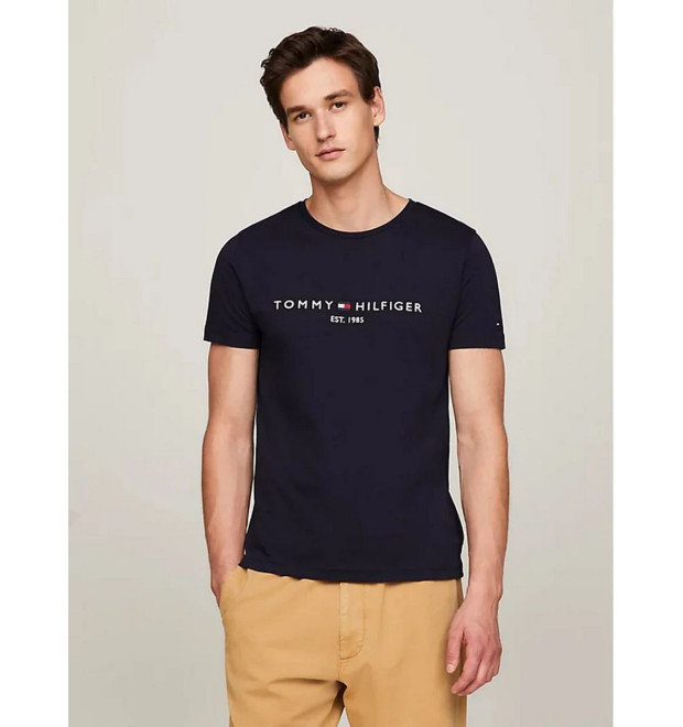 Tommy Hilfiger Core Logo Tee tričko modré