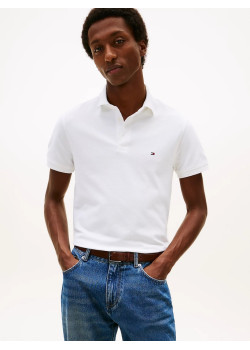Tommy Hilfiger 1985 Slim Fit pánske polo tričko biele