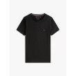 Tommy Hilfiger pánske tričko z elastickej bavlny čierne Tommy Hilfiger pánske tričko z elastickej bavlny čierne