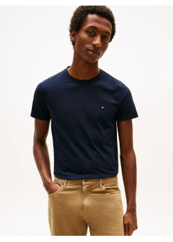 Tommy Hilfiger pánske tričko z elastickej bavlny modré
