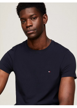 Tommy Hilfiger pánske tričko z elastickej bavlny modré