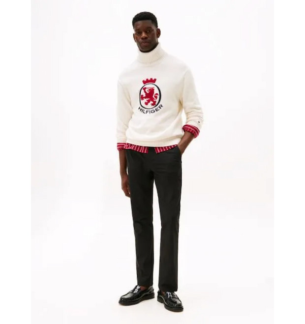Tommy Hilfiger Denton Flex pánske rovné Chinos nohavice čierne Tommy Hilfiger Denton Flex pánske rovné Chinos nohavice čierne