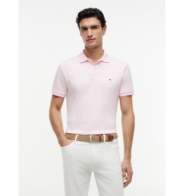 Tommy Hilfiger pánska polokošeľa s výšivkou ružová Tommy Hilfiger pánska polokošeľa s výšivkou ružová