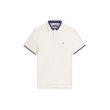 Tommy Hilfiger polokošeľa s kontrastným golierom biela