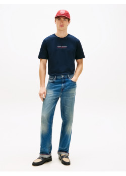 Tommy Hilfiger pánske tričko s logom modré