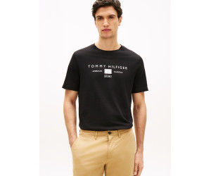 Tommy Hilfiger pánske tričko Reg s logom čierne Tommy Hilfiger pánske tričko Reg s logom čierne