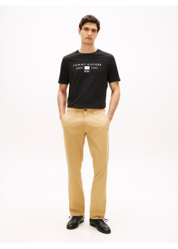 Tommy Hilfiger pánske tričko Reg s logom čierne