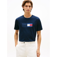 Tommy Hilfiger pánske tričko s NYC logom modré Tommy Hilfiger pánske tričko s NYC logom modré